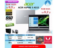 Acer Aspire 5 SLIM A515 Ryzen 5 5500U  - 8GB |  512SSD |  VEGA7 |  W11+OHS |  15.6FHD 